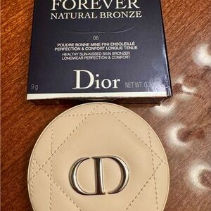Dior Forever Natural Bronzer Compact with Silver Logo/ Color 06 Amber Bronze